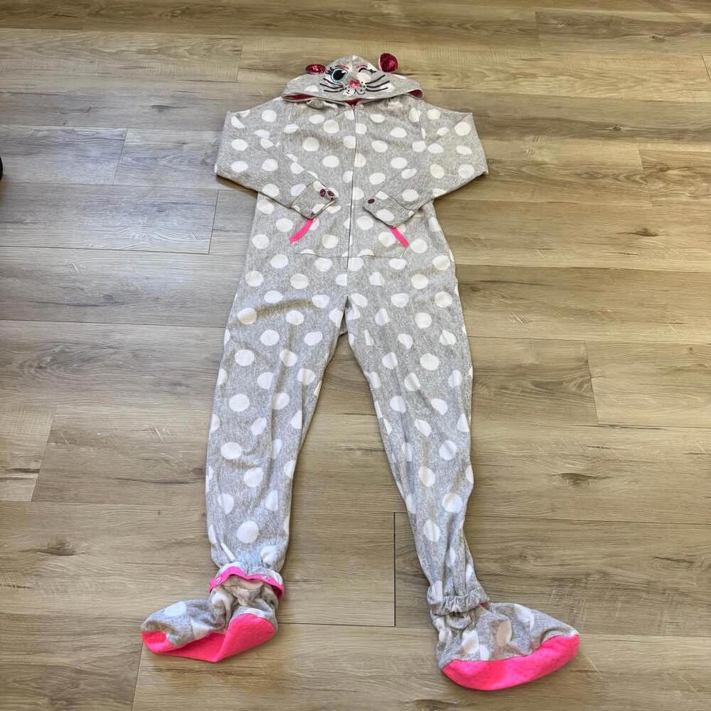 Justice Cat‎ One Piece Pajamas Girl's Size 14